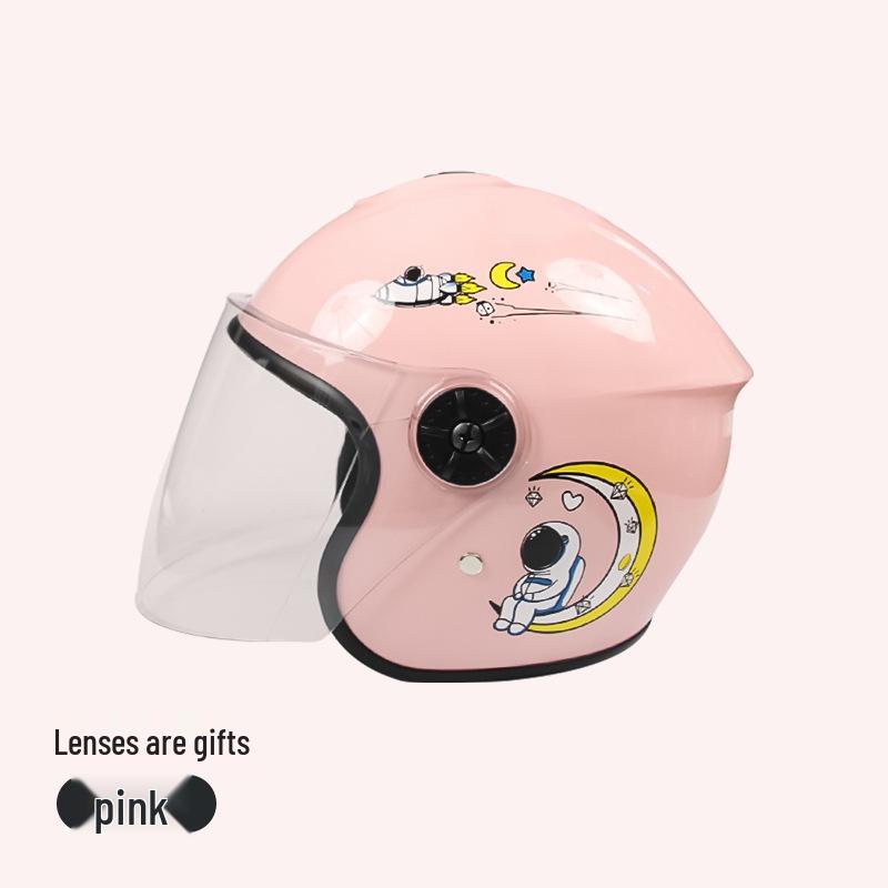 National Standard Kids' Cartoon Safety Helmet - Breathable, Shockproof, Winter Warm