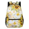Cartoon Cartoon Kpop Youthful School Bags Unisex Sunflower Travel Bags 3D Print Oxford Waterproof Notebook Shoulder Backpacks