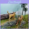 Childrens Wildlife Animal Mother Caracal Cat And Abyssinian Pvc Model Toy For Educational Play And Home Decor