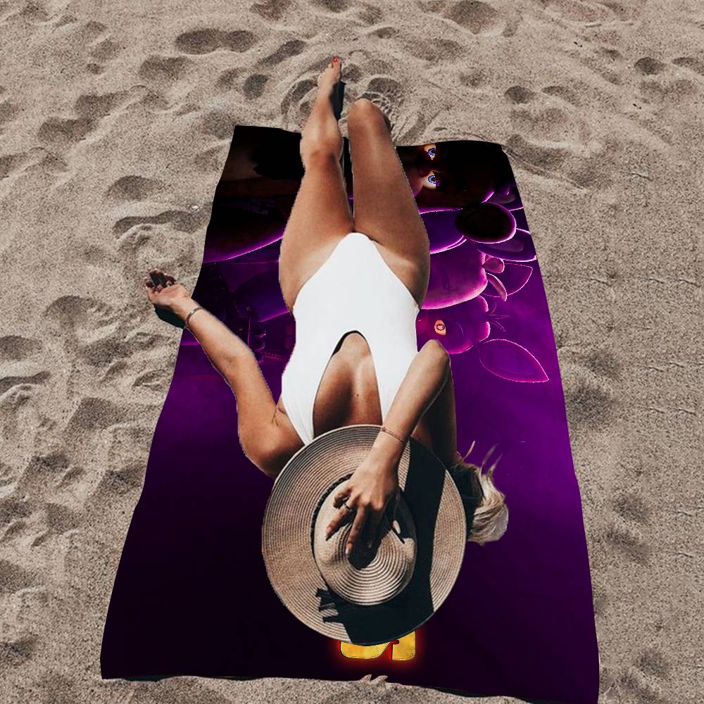 F-Fnaf F-Five-N-Nights-At-F-Freddys Anime Bath Towel Microfiber Soft Water Absorbing Breathable For Kids Cartoon Beach Towel