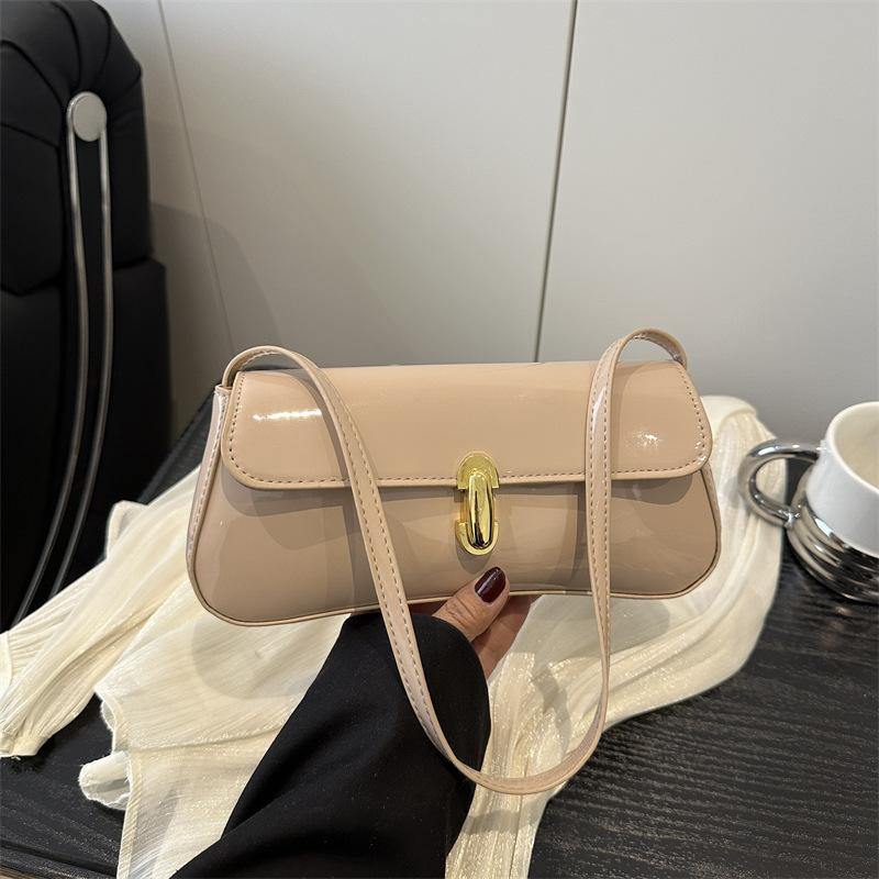 Personalized trend baguette bag 2 new lock fashionable retro armpit bag shoulder portable square bag