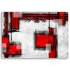 Canvas print Abstract White Red