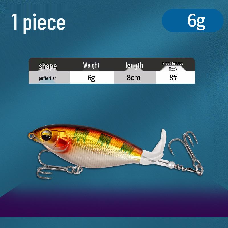 Floating Surface Tractor Lure for Freshwater Fish: Mandarin, Bass, Black Carp - Remote Casting Artificial Bait