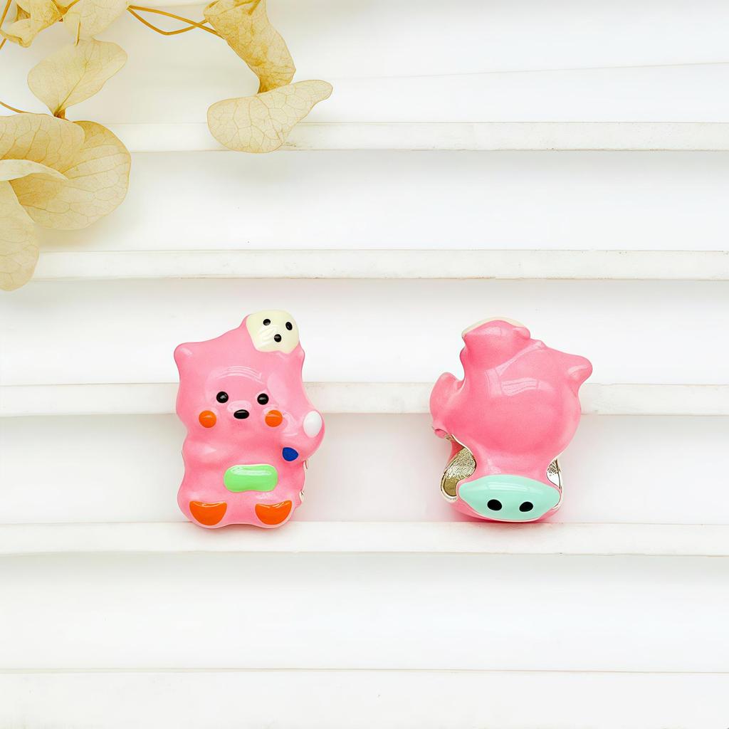 DIY Cartoon Hand-Painted Bear Bead Jewelry Accessories