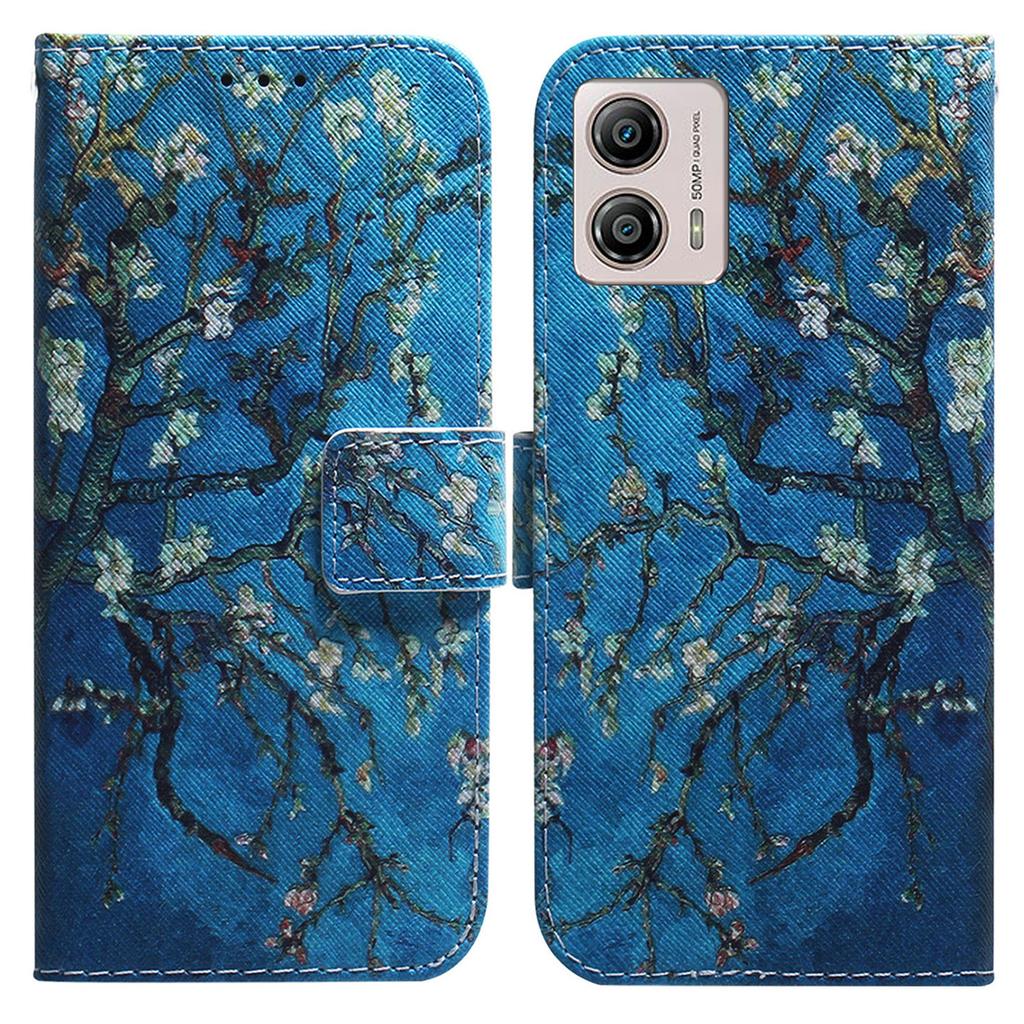 For Motorola Moto G13 4G/G23 4G/G53 5G Wallet Phone Case Pattern Printing PU Leather Stand Cover Shell