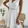 Abito Estivo da Donna con Patchwork di Pizzo