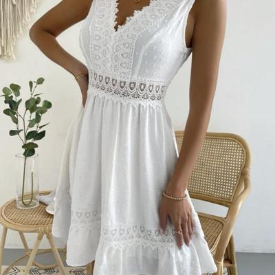 Women's Summer Lace Patchwork Dress