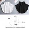 Detachable Fake Collar Warmer High Elastic Detachable Turtleneck Elastic Neck Cover  For Women Men