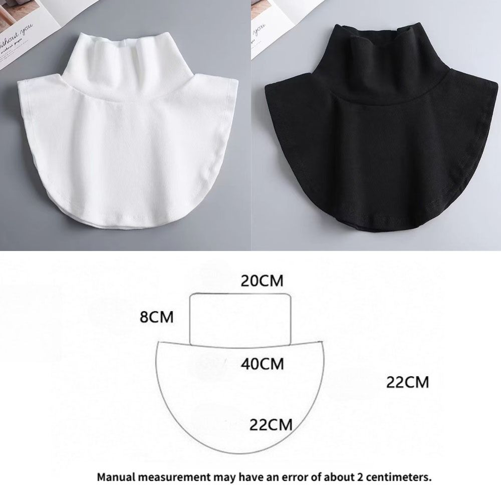 Detachable Fake Collar Warmer High Elastic Detachable Turtleneck Elastic Neck Cover For Women Men