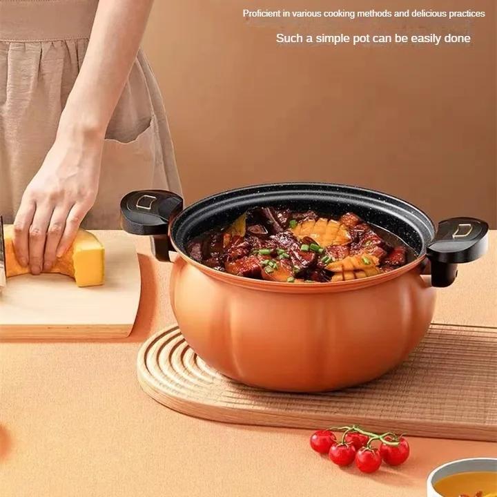 Non Stick Pressure Cooker Micro Pressure Stewing Pot Household Pumpkin Multi-purpose Soup Pot Micro Pressure Pot