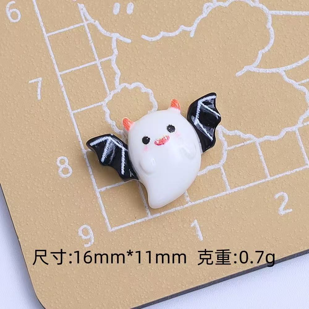 20Pcs New Cute Resin Cartoon Halloween Ghost Series Flat Back Scrapbooking DIY Jewelry Craft Decoration Accessorie