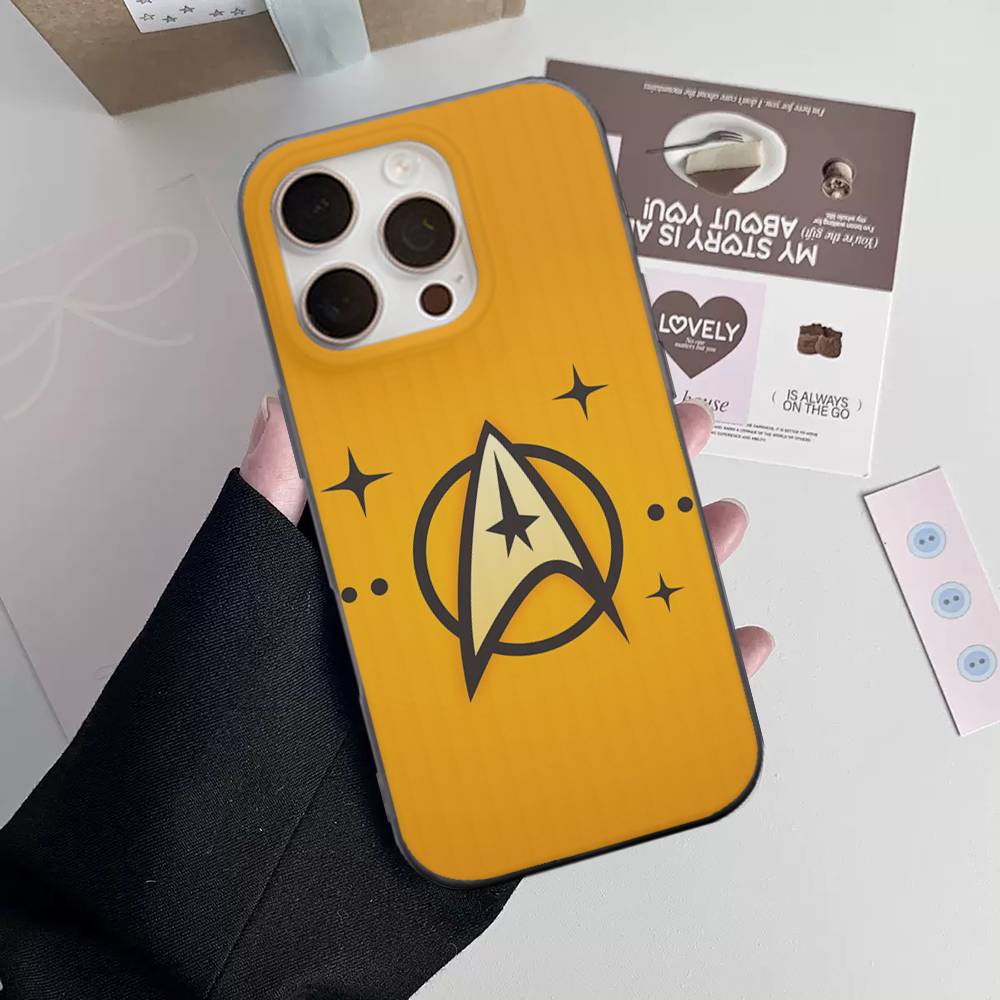 

S-Star T-Trek Soft Corrugated Phone Case For iPhone 11 12 13 14 15 16 17 Pro Max Plus Pro Shockproof Cover iPhone 11