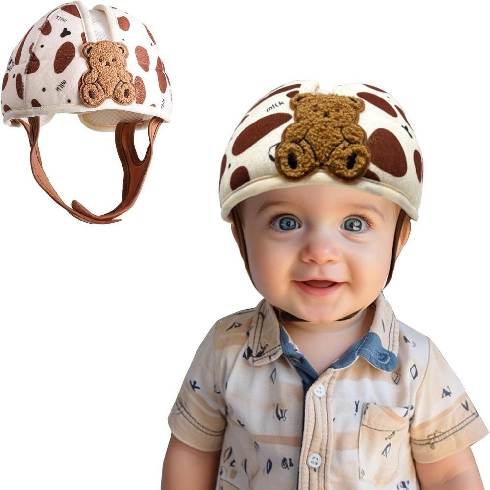 Adjustable Baby Safety Helmet Anti-fall Pad Infant Crash Cap Cute Cushion Bumper Bonnet  Children