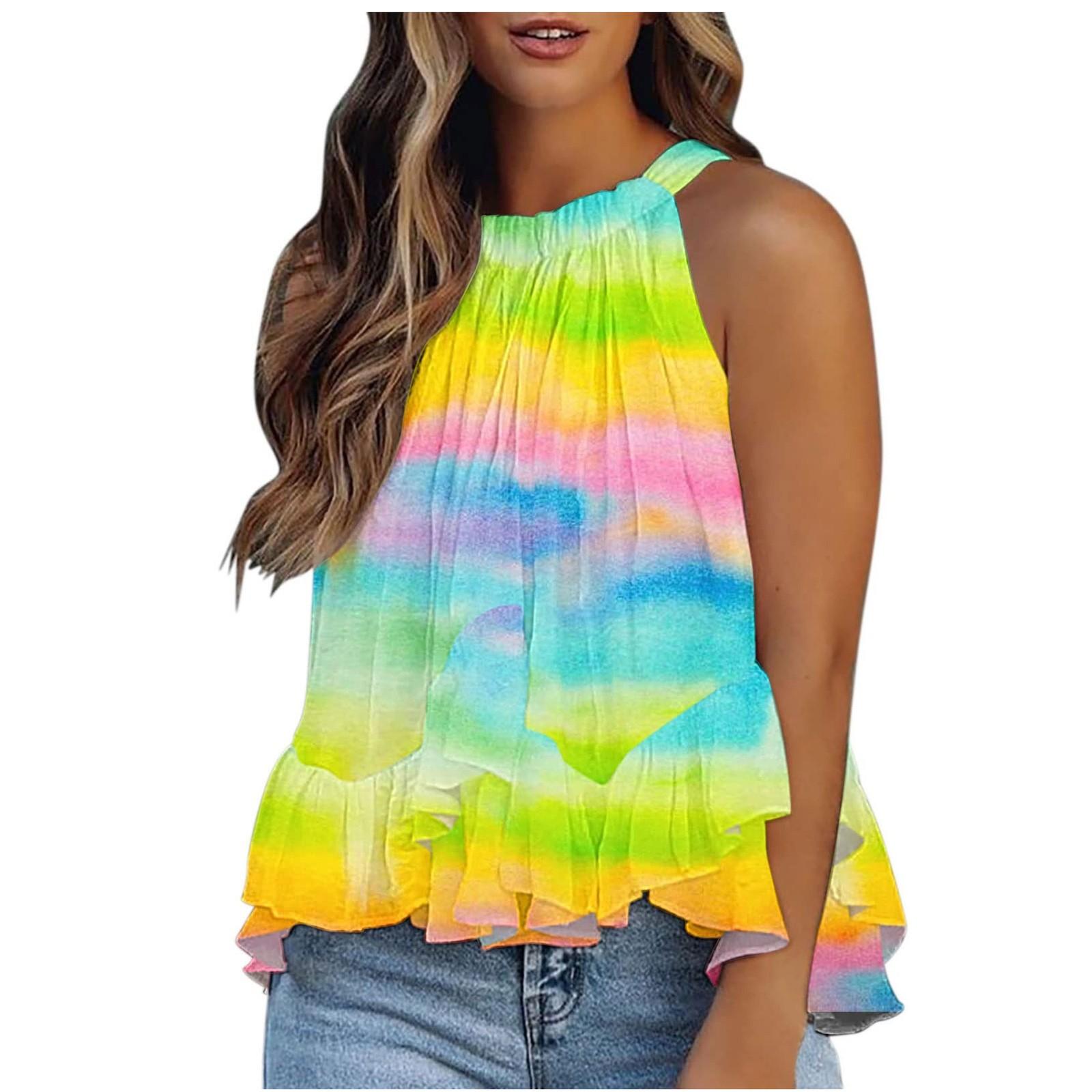 

Женская модная повседневная блузка с градиентным принтом в стиле пэчворк, топы с градиентом L разноцветный