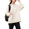 Fila Fw22 Athletics Solid Loose Fit Hoodie Women Hoodies Jade-White A11W241219FWT