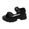 Fairy wind platform Velcro sports dad sandals female summer new Internet celebrities step on shit feeling with skirt beach shoes