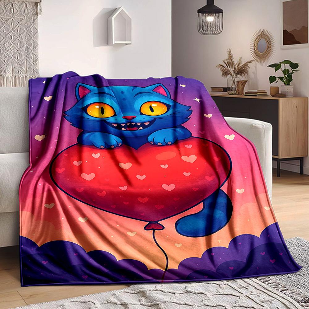 1pc Huntrix Blanket Lightweight Flannel Blanket Throw Blanket For Sofa, Bed, Travel, Camping, Livingroom, Office, Couch