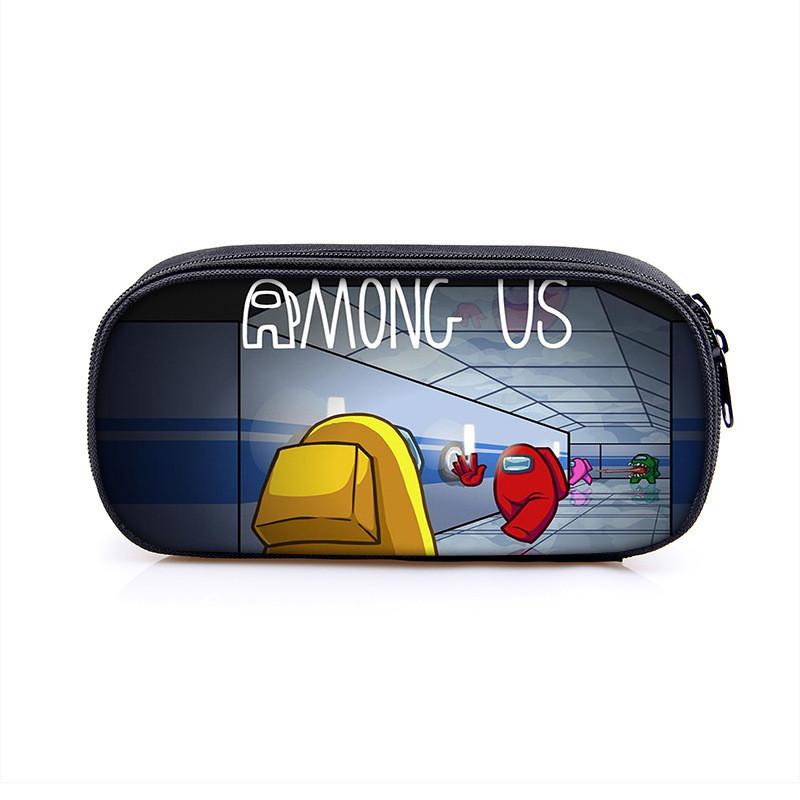 Among Us Space Themed Pencil Case With Polyester Material For Students And Kids