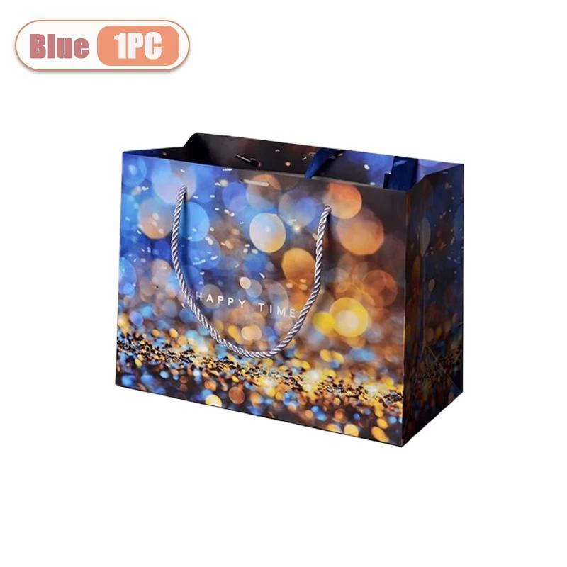 1-20 Stück Wiederverwendbare Geschenkpapier-Tüten für Weihnachten, Geburtstag und Party Süßigkeitenverpackung Tragetaschen für Feiertags- und tägliche Geschenkaufbewahrung