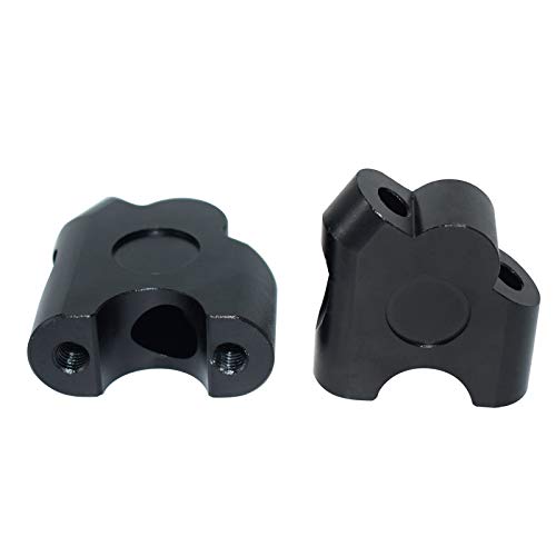 22mm Motorcycle Handlebar Risers, Handlebar Clamp Back Mount Adapter, Rust-Resistant, CNC Aluminum Bar Clamp Handlebar, Universal for Yamaha (Chrome)