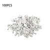 100 Pieces Home Hotel Portable Round Wall Cable Clip with Nail Assortment Living Room Bedroom Cord Holder Accessories
