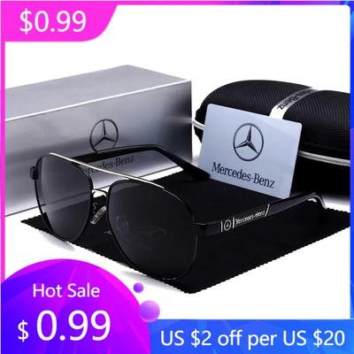 New 2025 Car High-End Polarized Sunglasses Anti Glare Goggles Mercedes Benz A C E S Class Vito Sprinter ML SL CLA CLS SLK GLA GL