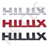 3 Color Metal HILUX Labeling Logo 3D Car Letter Rear Trunk Sticker Badge Tailgate Emblem Car Styling Accessories