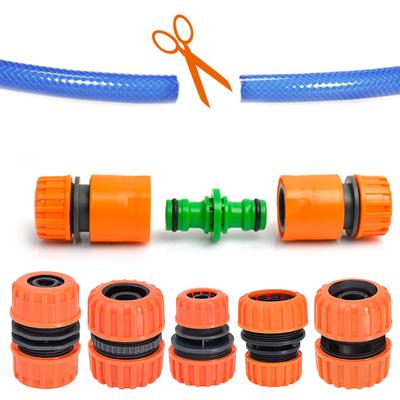 Hose Quick Connectors 1/2'' 3/4" Garden Quick Hose Connector for Garden Irrigation Water Pipe Extender Connector Accessories