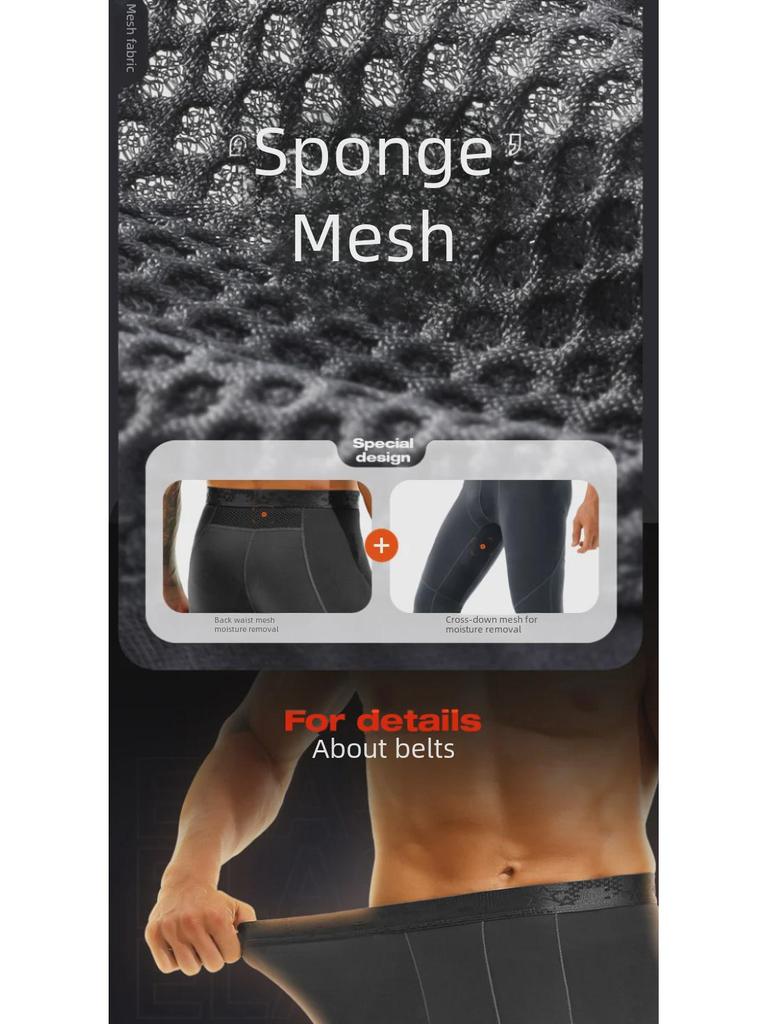 Men's Lightweight Breathable Mesh Underpants - Ideal for Spring, Autumn, and Winter