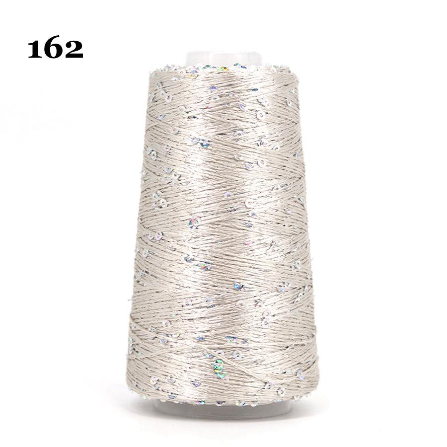 Sequin Cotton Yarn: 50g Fancy Skein for Hand & Machine Knitting