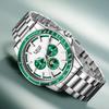 LIGE Men's Quartz Watch Luxury Stainless Steel Man Watch Fashion Moon Phase Luminous Business Chronograph  Watches for Men+Box