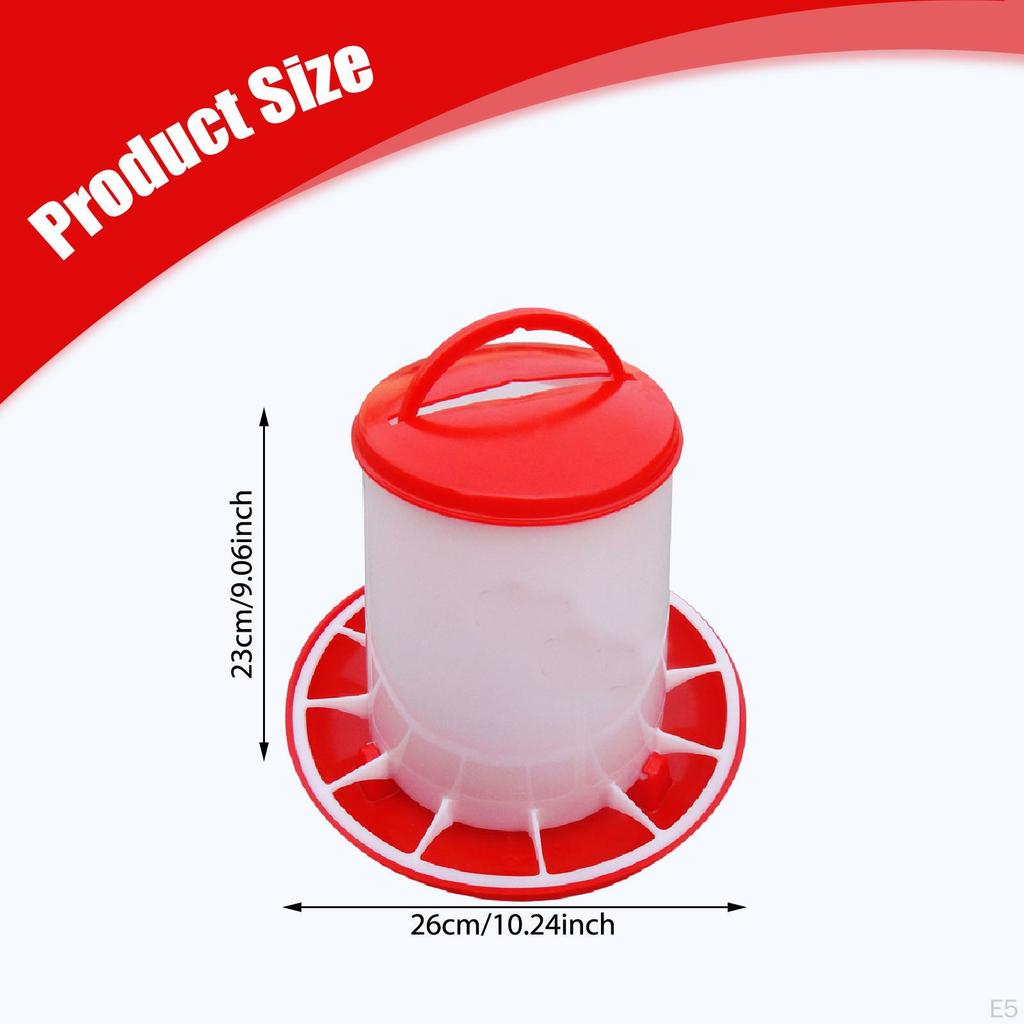 Bird Feeder, Practical And Easy To Clean Poultry Feeding Bucket, Food Dispenser for Small