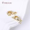For Bracelet Necklace DIY Jewelry Making Supplies 10Pcs Wholesale Lobster Clasps with 2 Closed Rings Hooks Connectors Clasp