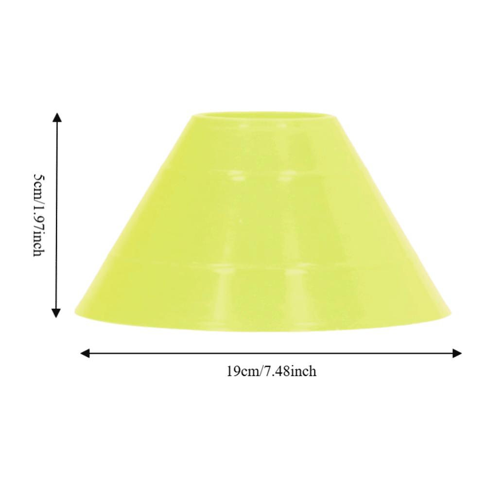 20PCS Stackable Training Cones PE Soccer Cones Multi Color Agility Discs Field Marking