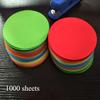500/1000 Sheets/Set, 10 Vibrant Colors Handmade Paper Pack, Thick Round Cardstock Suitable for DIY Origami, Graffiti Art, and Decorative Projects