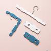 Clothes Hanger Rack Anti Slip Multifunctional Foldable Travel Hanger with Clips for Home Dorm Dark
