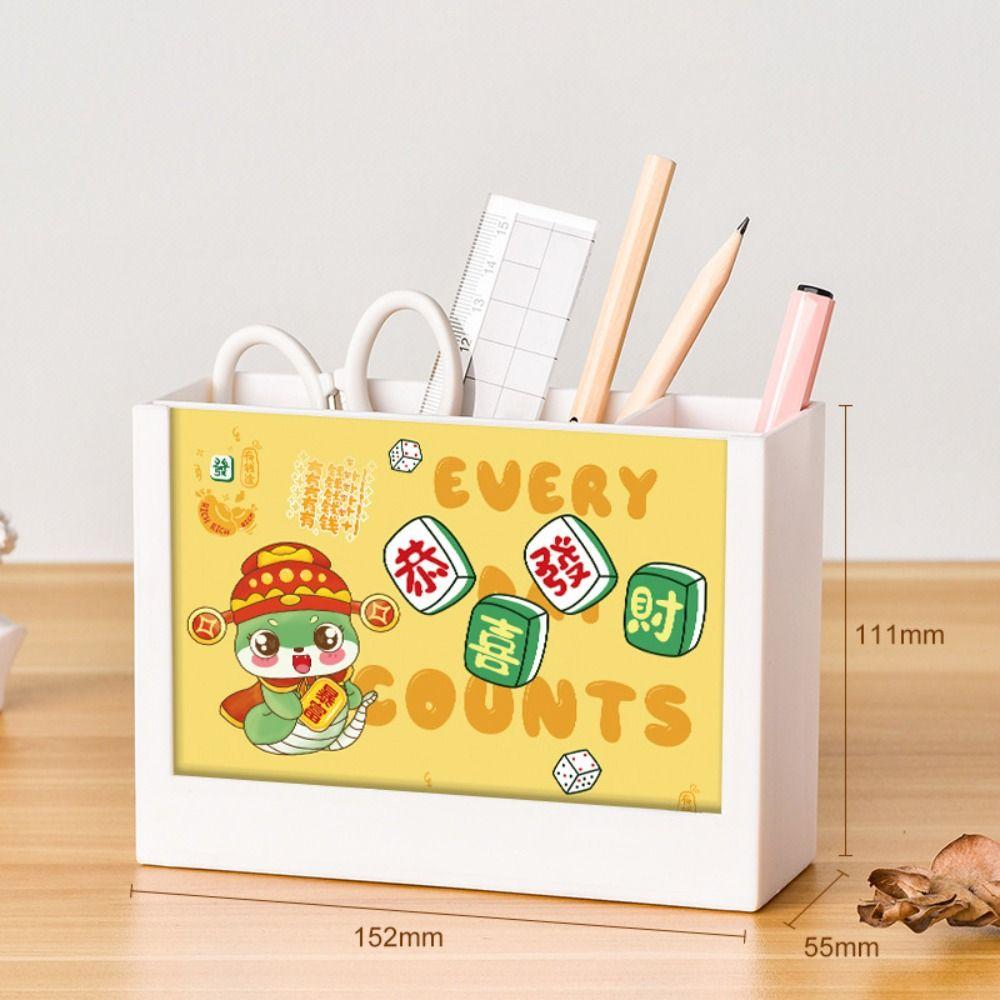 Multi-Function Desk Calendar Organizers 2025 Desktop Stationery Organizer Pencil Storage Box  Home