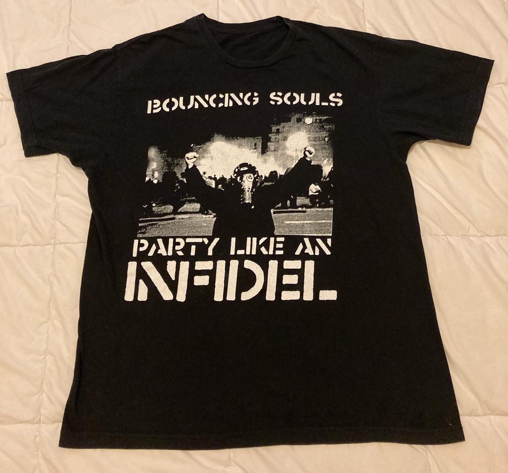 The Bouncing Souls Black T-Shirt Cotton Full Size Unisex Unisex T-Shirt S