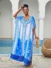 European-American Cotton Loose Beach Long Robe Cover-Up Dress