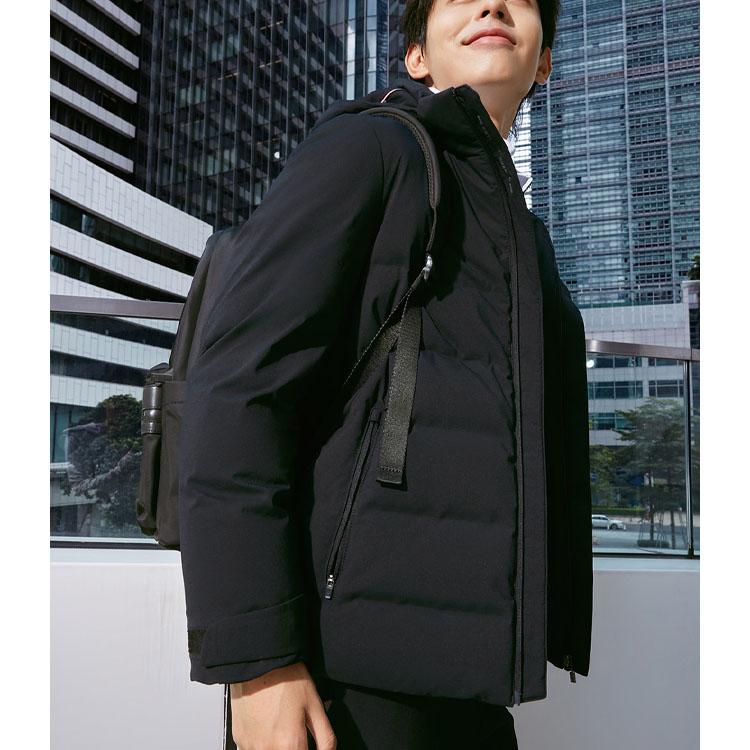 Fila 2023 Winter New Basic Simple Comfortable Casual Warm Down Jacket Men Outerwear Legendary-Blue F11M341904F-NV