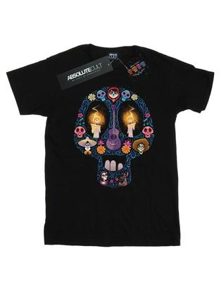 Damen/Damen Coco Candle Skull Boyfriend-T-Shirt aus Baumwolle
