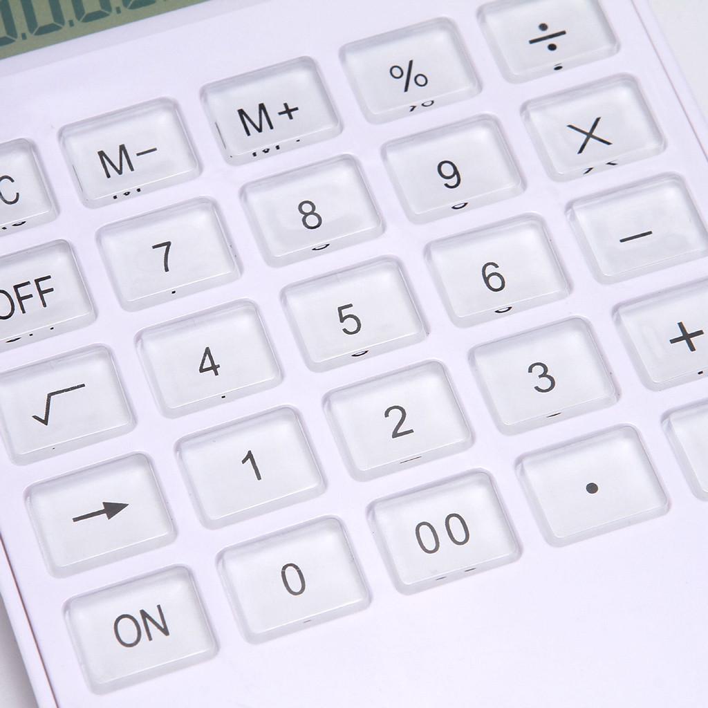 Portable Thin AAA Battery  Solar Powered Calculator  Screen 12 Digit