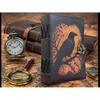 Raven Leather Grimoire •  Book of Shadows • Spell book Journal • Witchcraft Gift