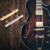 Strengholderstang med 2 skruer Metallstrengholder for elektrisk gitar Musikkinstrumenter Gitardeler Tilbehør