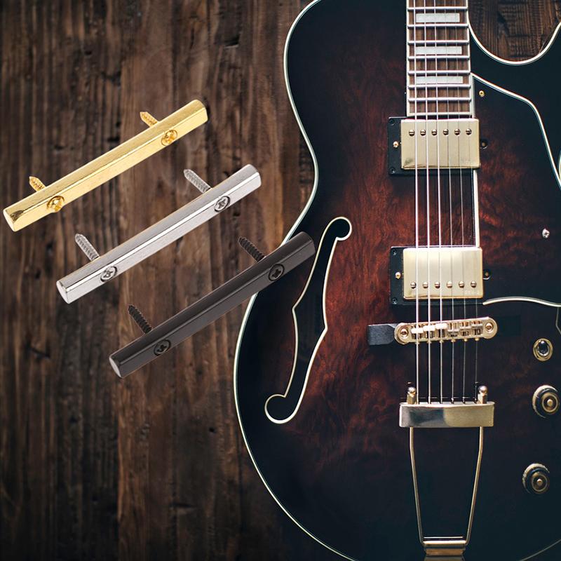 Strengholderstang med 2 skruer Metallstrengholder for elektrisk gitar Musikkinstrumenter Gitardeler Tilbehør