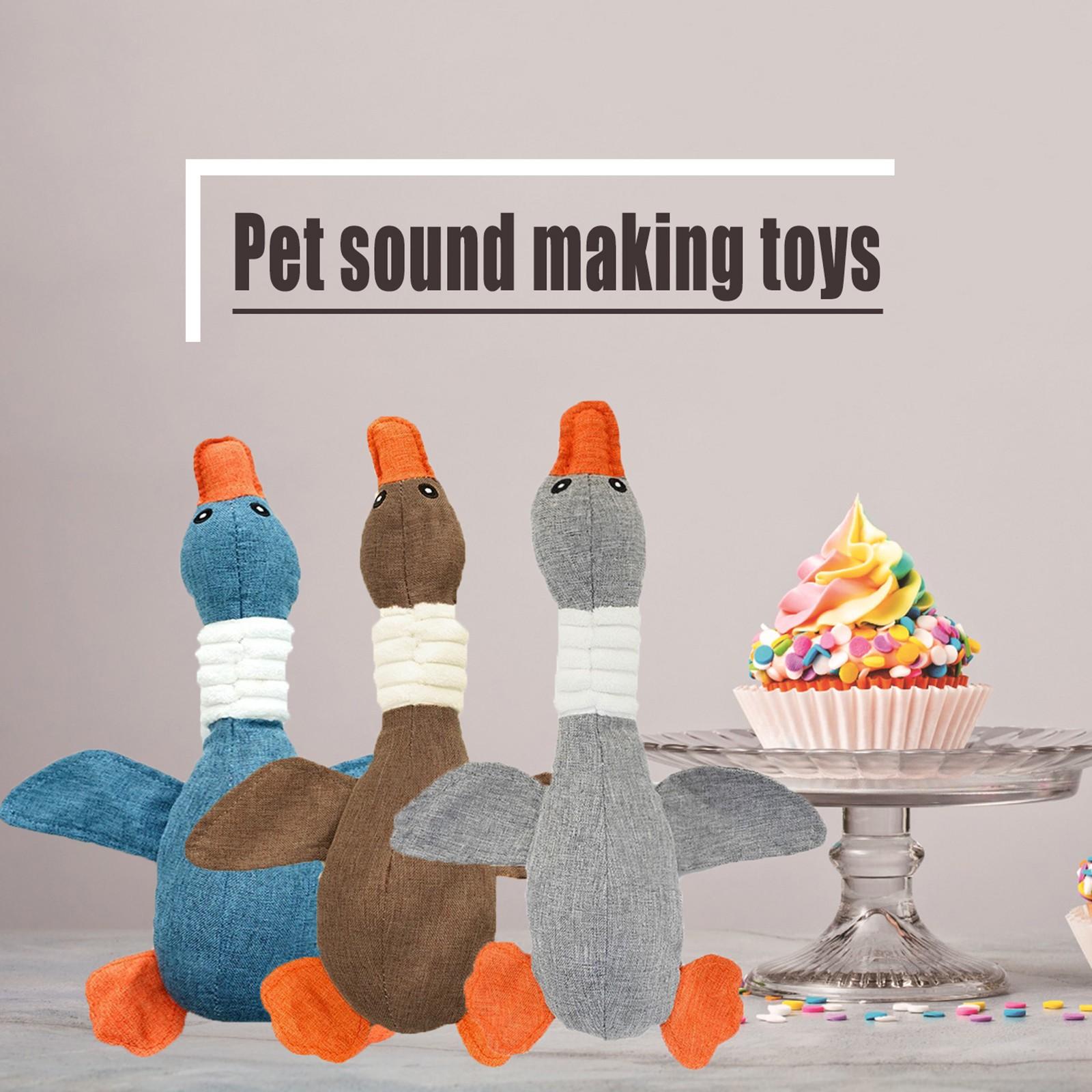 

Sound Without Battery Dog Cat Tricolor Plush Bite-resistant Animal Cat Pet Supplies One Size синій