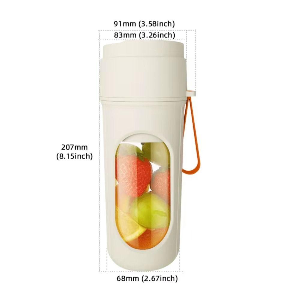 with Straw Automatic Juicing Cup Hanging Lanyard Personal Juicer Bottle Portable Blender  Smoothies