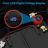 Top Post Battery Disconnect Switch 12V-48V With Led Voltmeter Dc 5-60V Battery Kill Switch On/Off Battery Cut Off Switch For Car