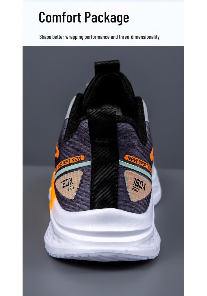 Unisex Casual Ice Silk Mesh Sneakers - Youth Shock Absorption Racing Trendy Shoes