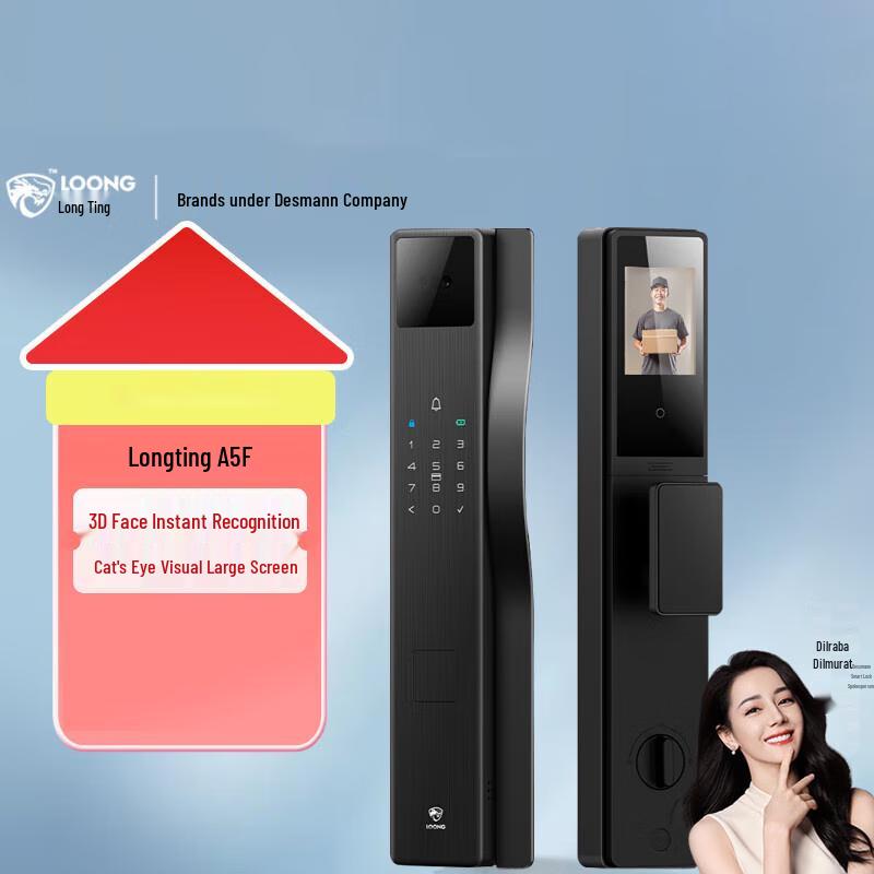 DESMAN Longting A5F 3D Facial Recognition Smart Door Lock